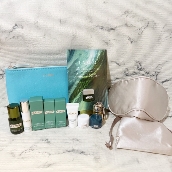 La Mer Luxury Skincare 12 Piece Bundle (Includes 100% Silk La Mer Eye Mask) - Picture 1 of 15